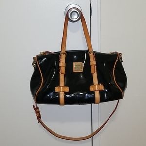 Black patent leather dooney and bourke